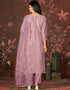 glamorous purple simmer cotton designer party wear heavy salwar suit collection with purple santoon 13598-acy3665 Close-up View